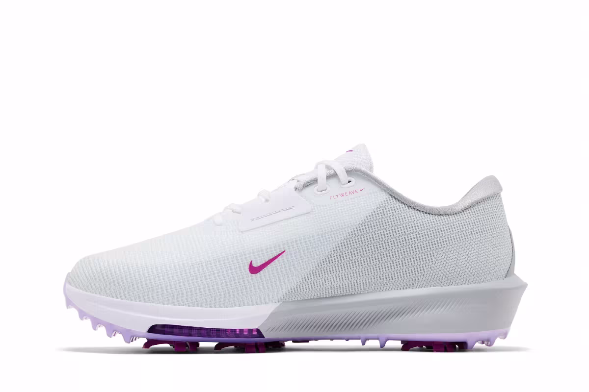 Nike Air Zoom Infinity Tour 2 Golf Light Smoke Grey Vivid Purple, view 4