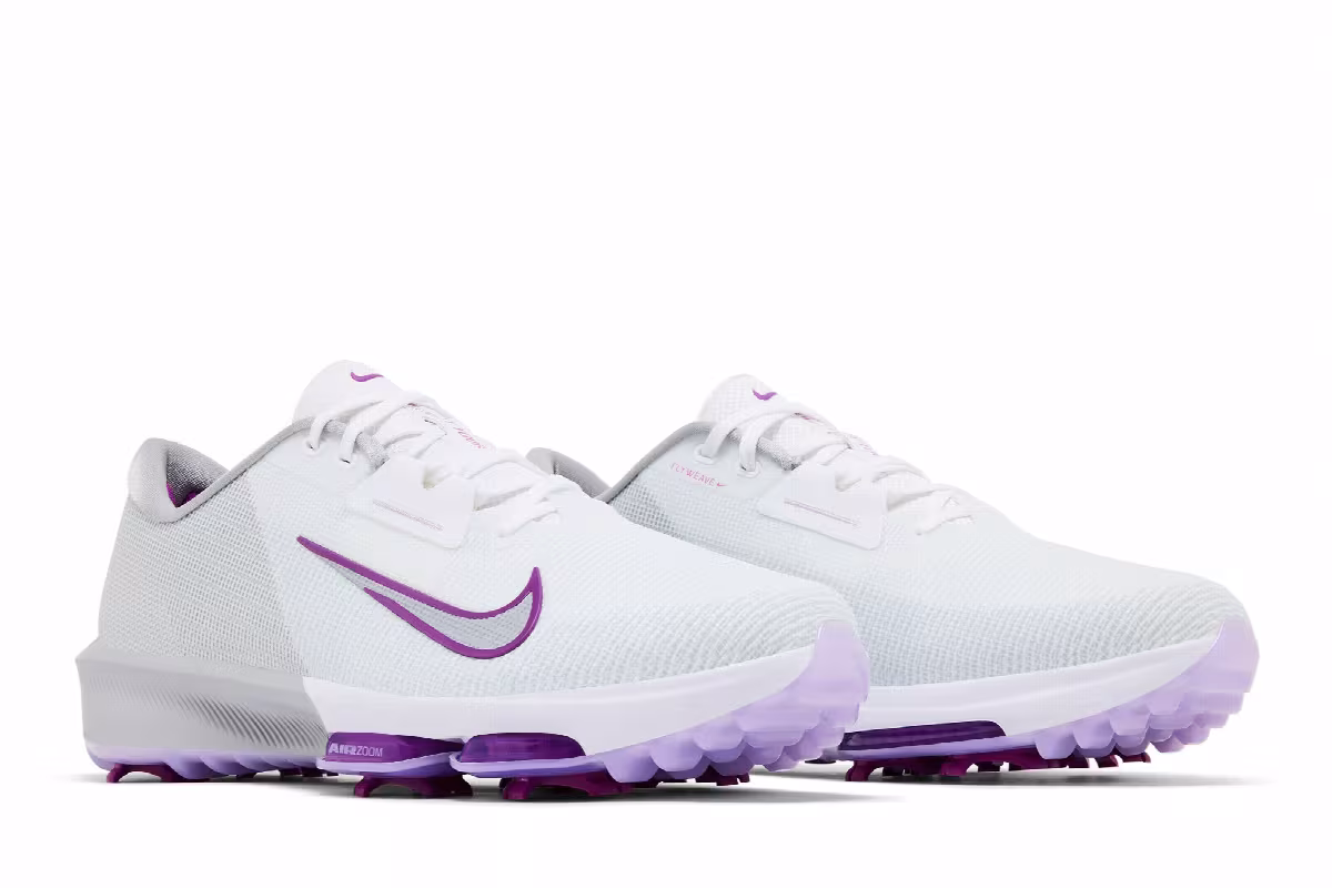 Nike Air Zoom Infinity Tour 2 Golf Light Smoke Grey Vivid Purple, view 9