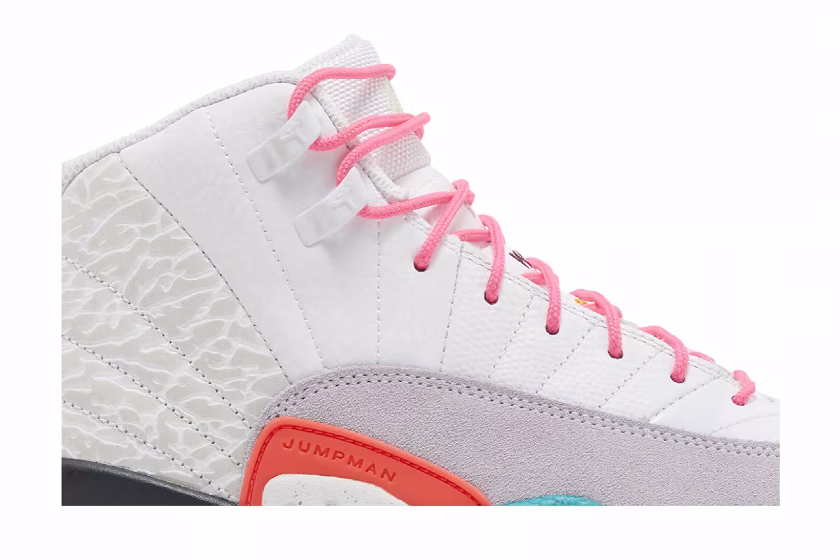Air Jordan 12 GS White Vapor Green, view 3