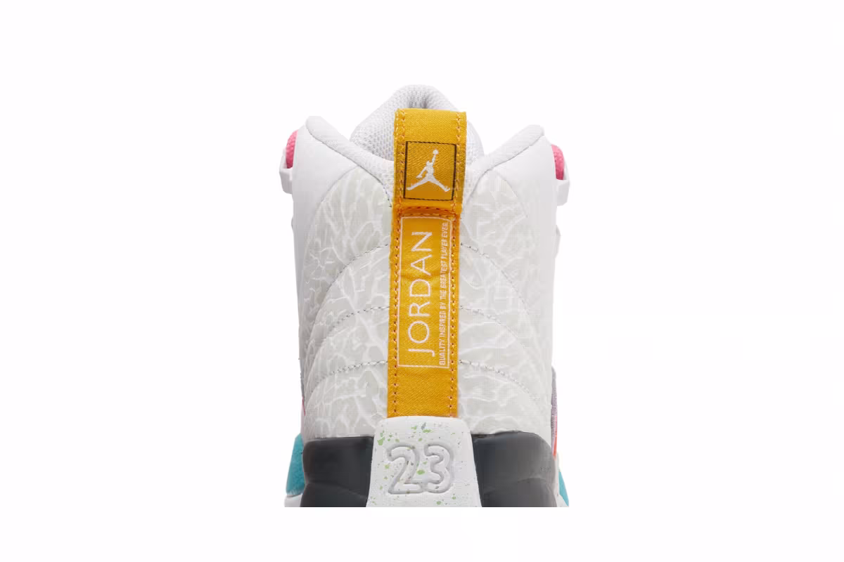Air Jordan 12 GS White Vapor Green, view 8