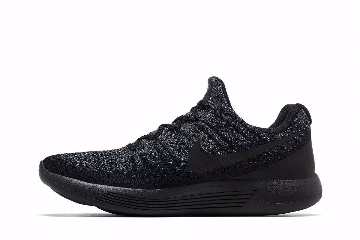 Nike Lunarepic Low Flyknit 2 Black Dark Grey, view 4