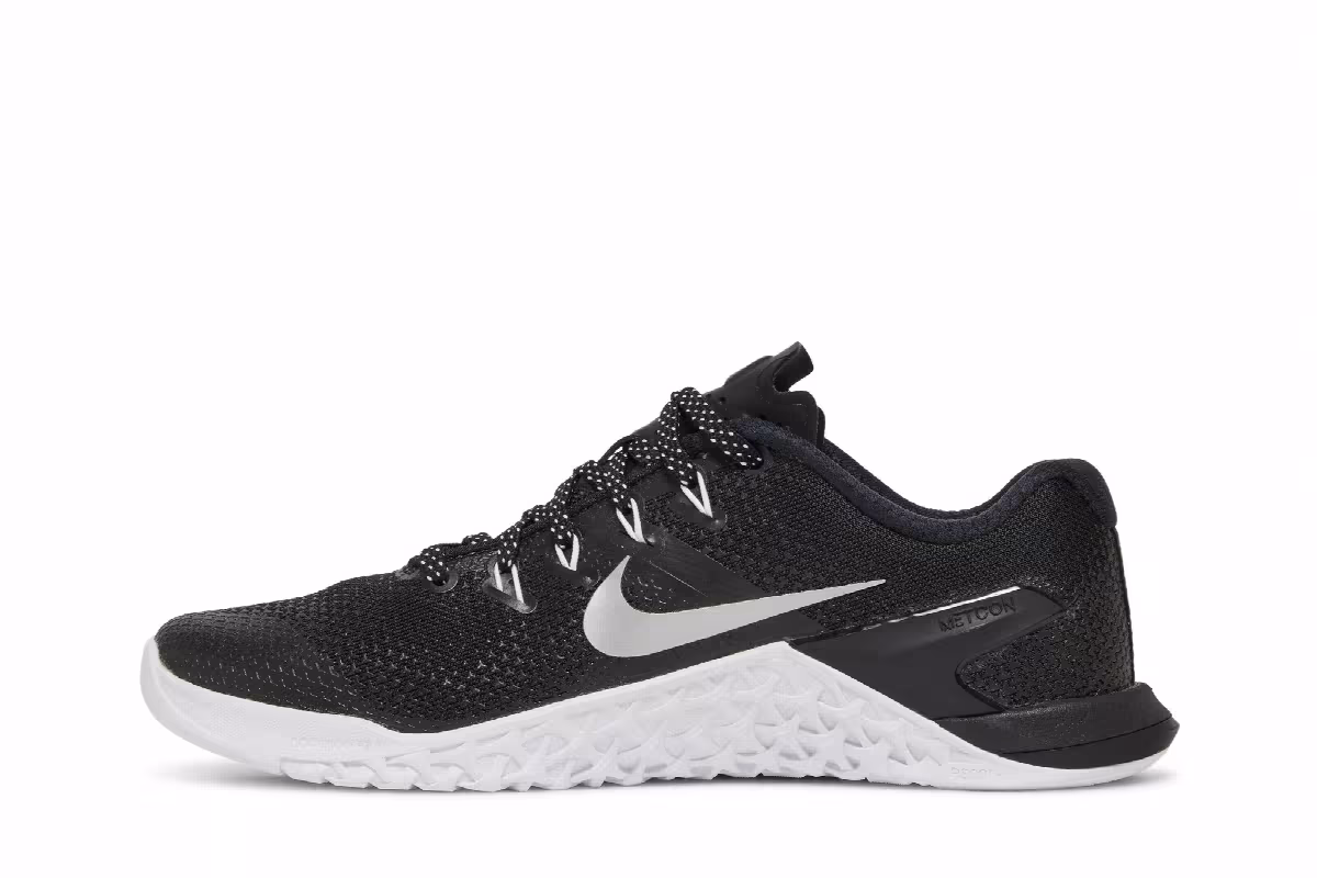 Nike Women's Metcon 4 Black Metallic Silver, view 4
