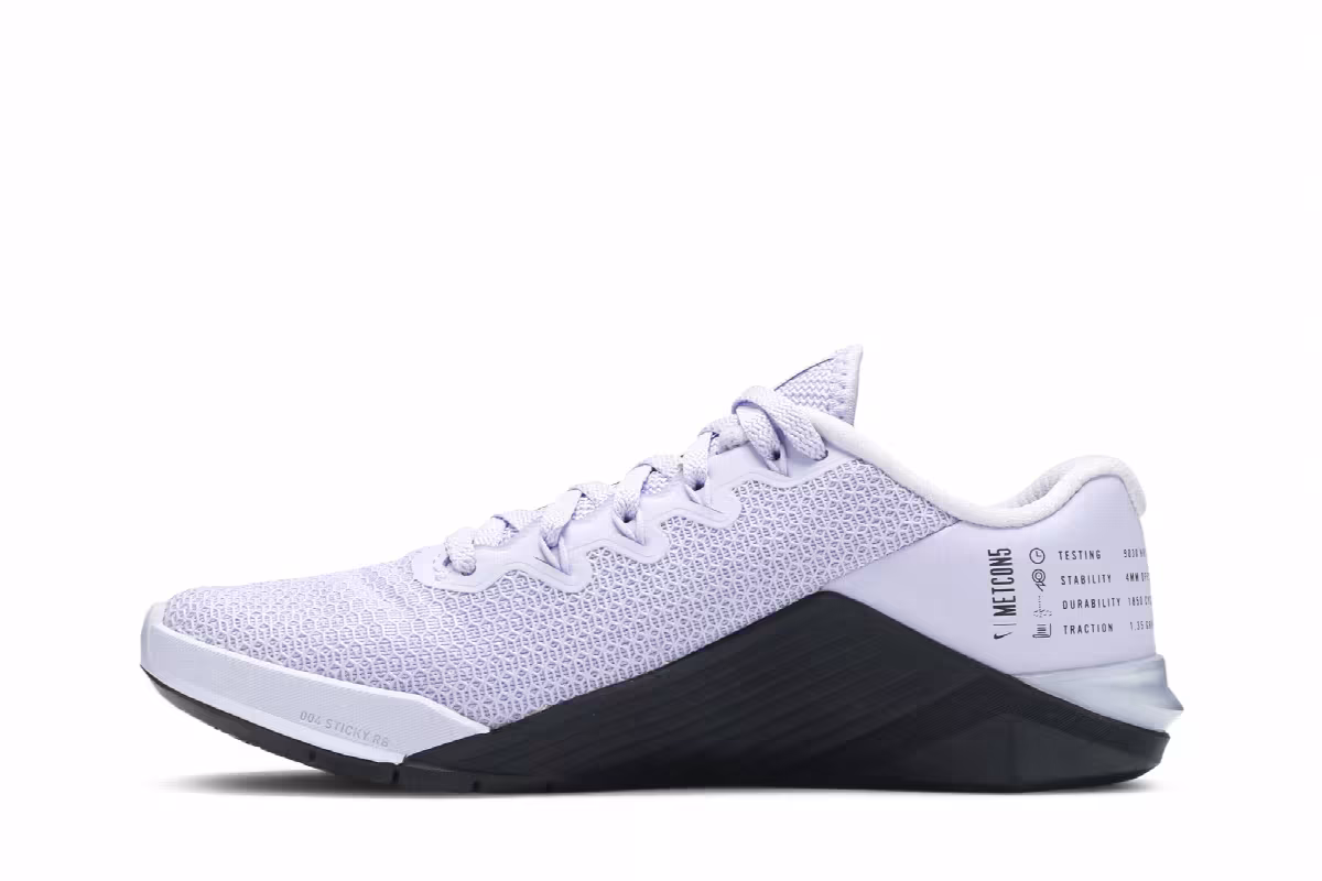 Nike Women's Metcon 5 Lavender Mist, view 4