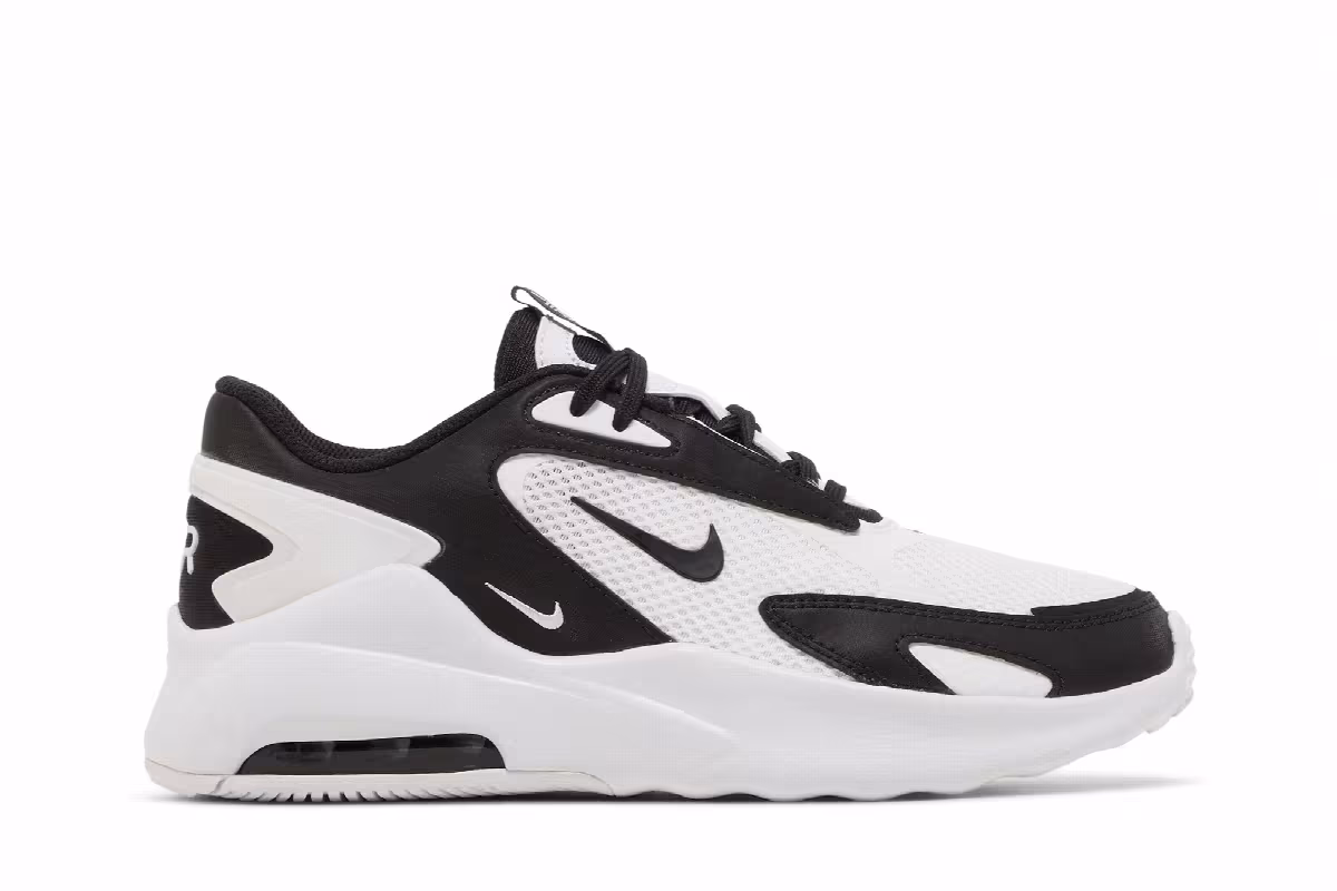 Nike Women's Air Max Bolt White Black, view 2