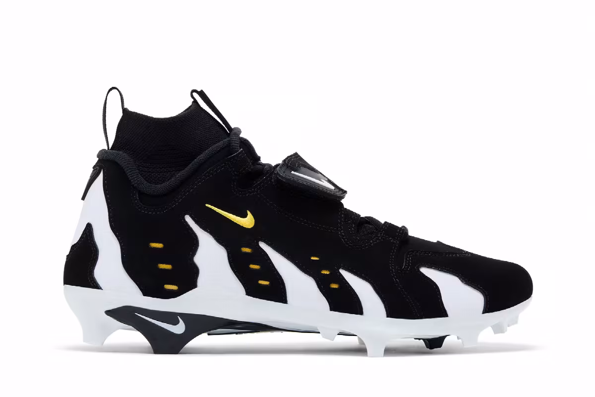 Nike Alpha DT Max ‘96 Cleat Black White Varsity Maize, view 2