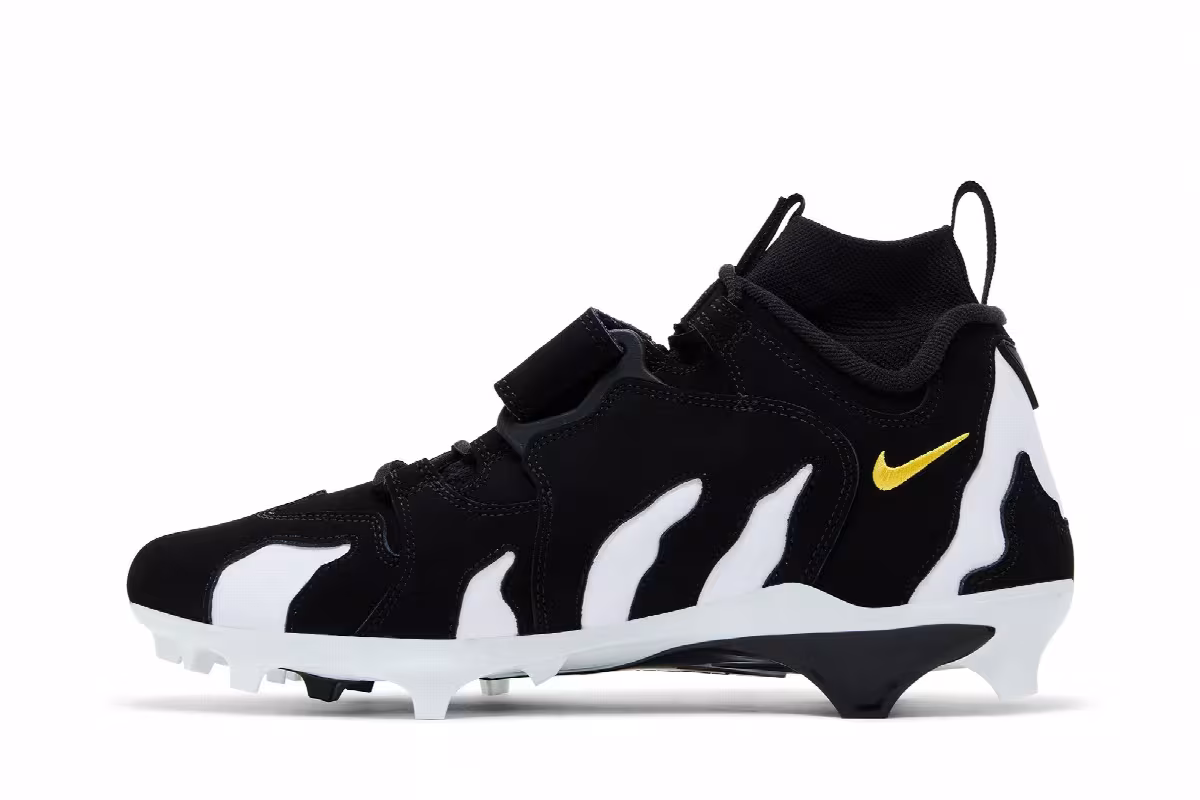 Nike Alpha DT Max ‘96 Cleat Black White Varsity Maize, view 4