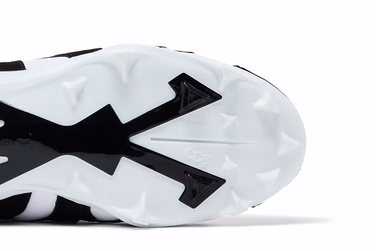 Nike Alpha DT Max ‘96 Cleat Black White Varsity Maize, view 6