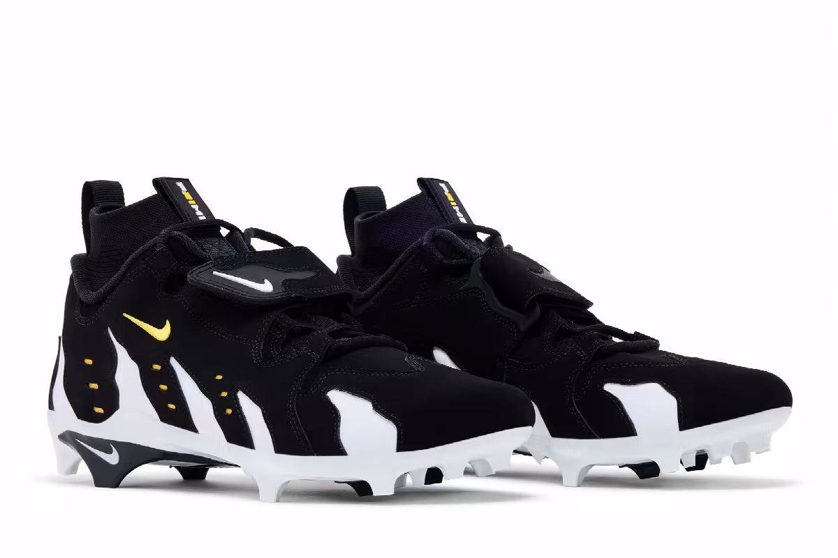 Nike Alpha DT Max ‘96 Cleat Black White Varsity Maize, view 9