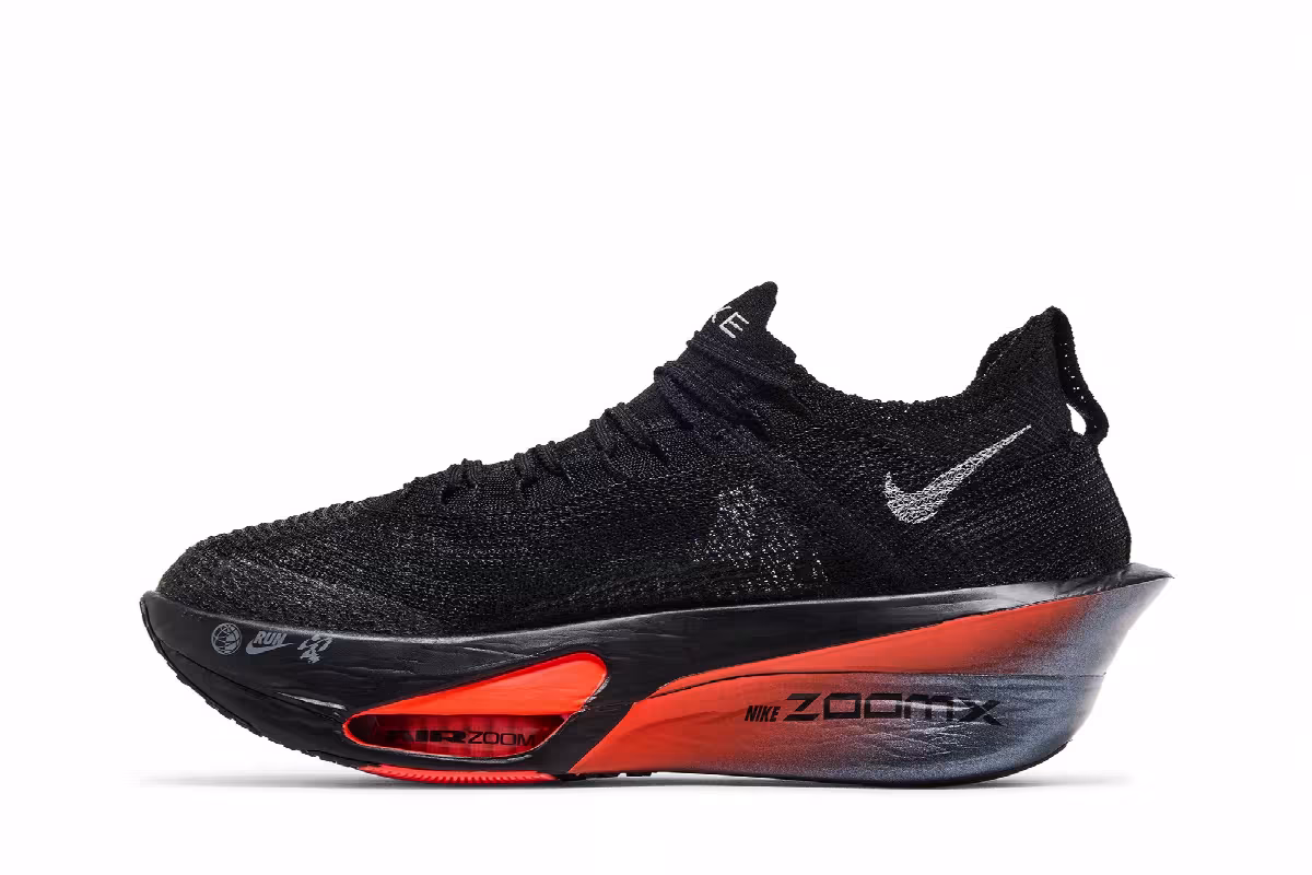Nike Air Zoom Alphafly NEXT% 3 'Black Bright Crimson Wolf Grey', view 4