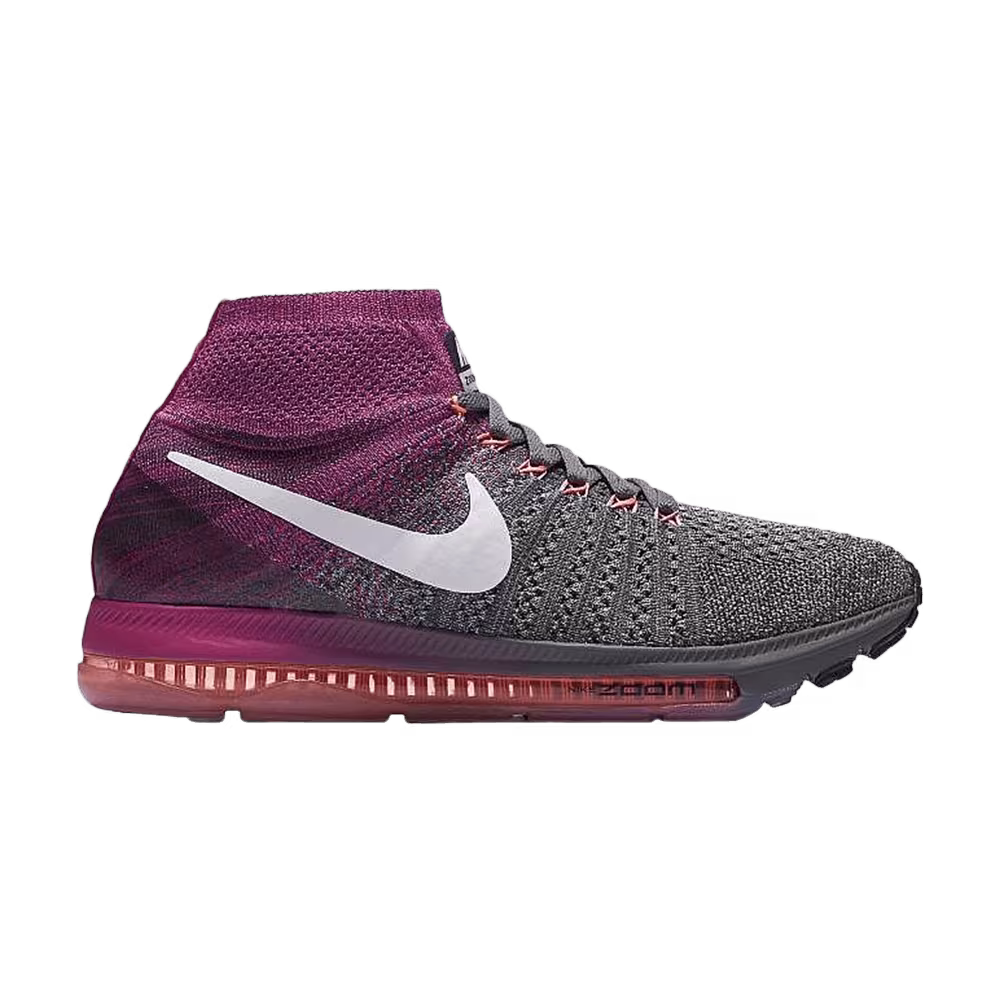 Nike Women's Zoom All Out Flyknit Grey Pink