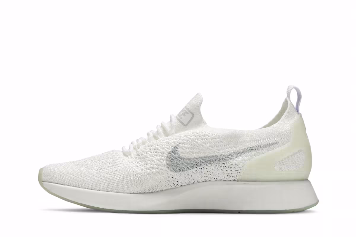 Nike Women's Air Zoom Mariah Flyknit Racer White Pure Platinum, view 4