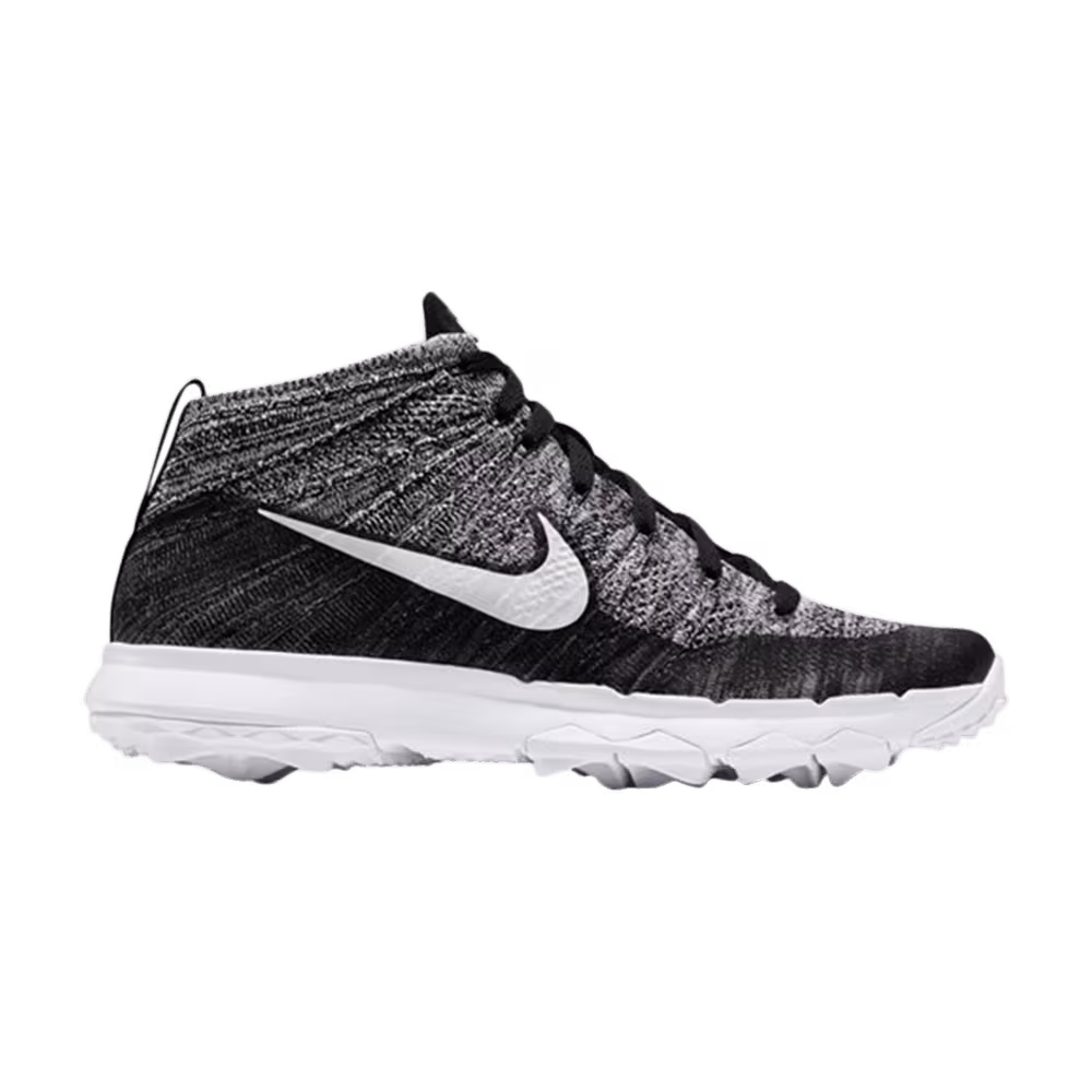 Nike Flyknit Chukka Golf Black White