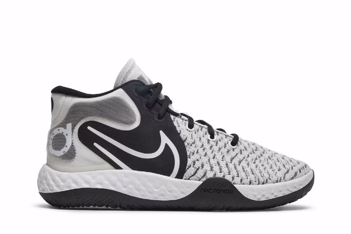 Nike KD Trey 5 VIII EP White Black, view 2