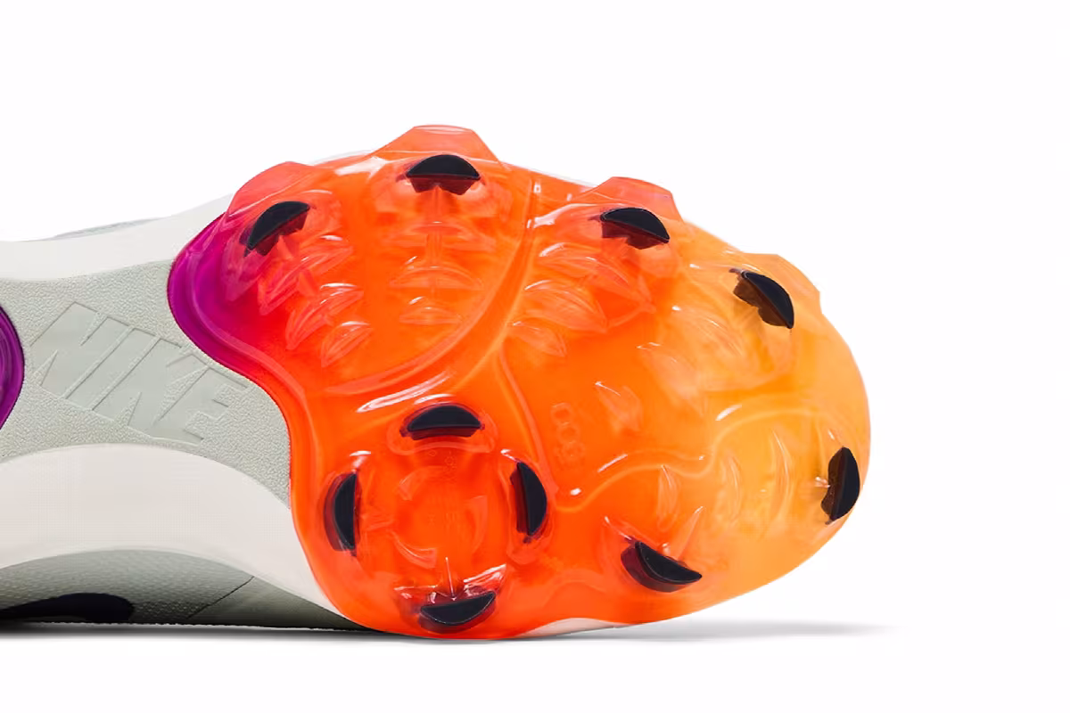Nike Force Trout 9 Elite MCS Light Silver Orange, view 6