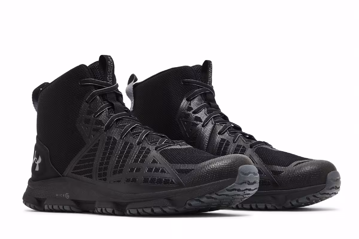 Under Armour Micro G Strikefast Mid Black Pitch Grey, view 9