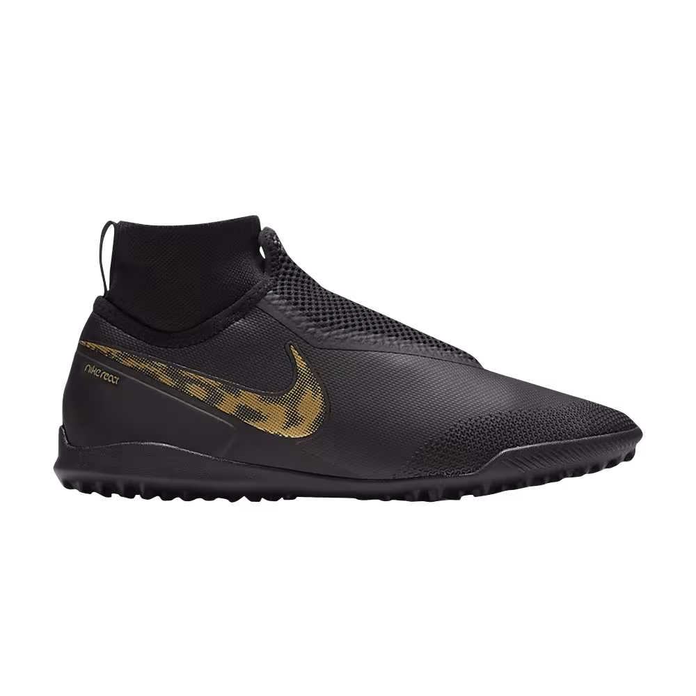 Nike React Phantom Vision Pro DF TF Black Metallic Gold