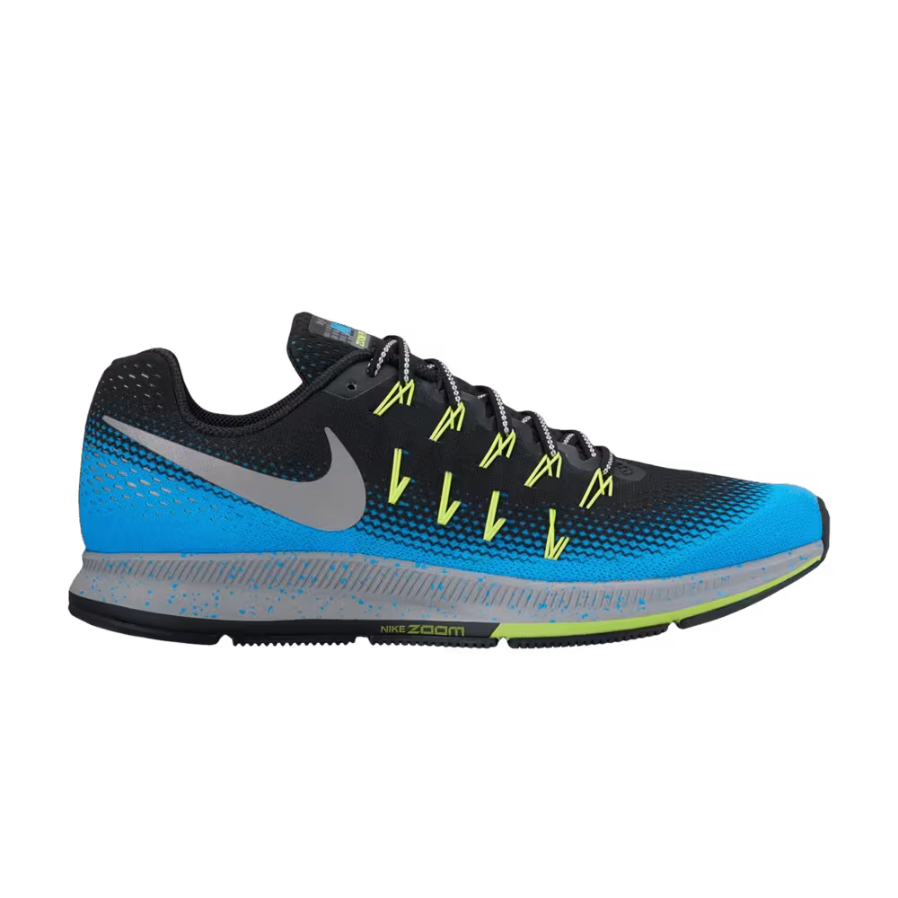 Nike Air Zoom Pegasus 33 Shield Black Blue Glow