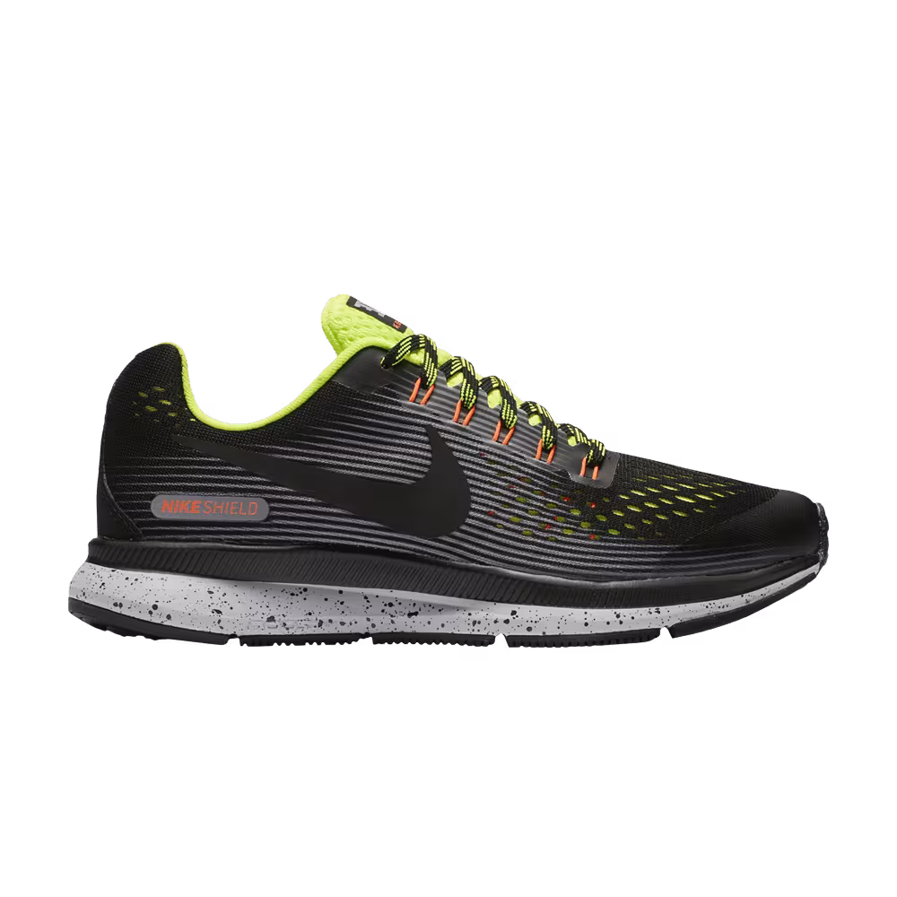 Nike Zoom Pegasus 34 Shield GS Black Grey Volt