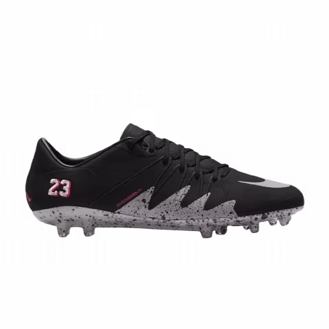 Air Jordan x Nike Hypervenom Phinish NJR FG 'Black Metallic Silver'