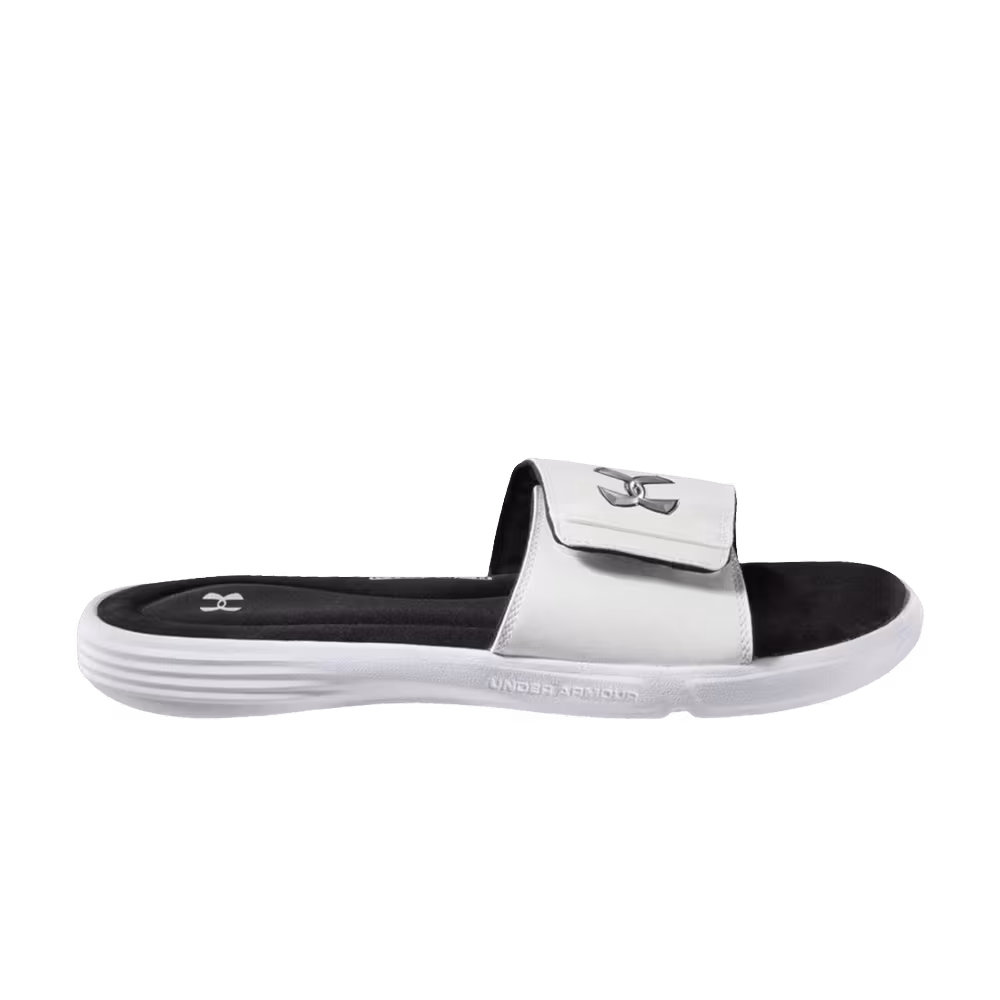 Under Armour Ignite 3 Slide White Metallic Silver