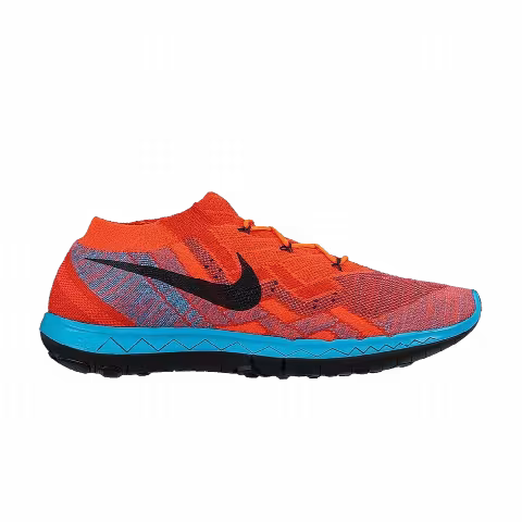 Nike Free 3.0 Flyknit 'Hyper Orange Blue Lagoon'