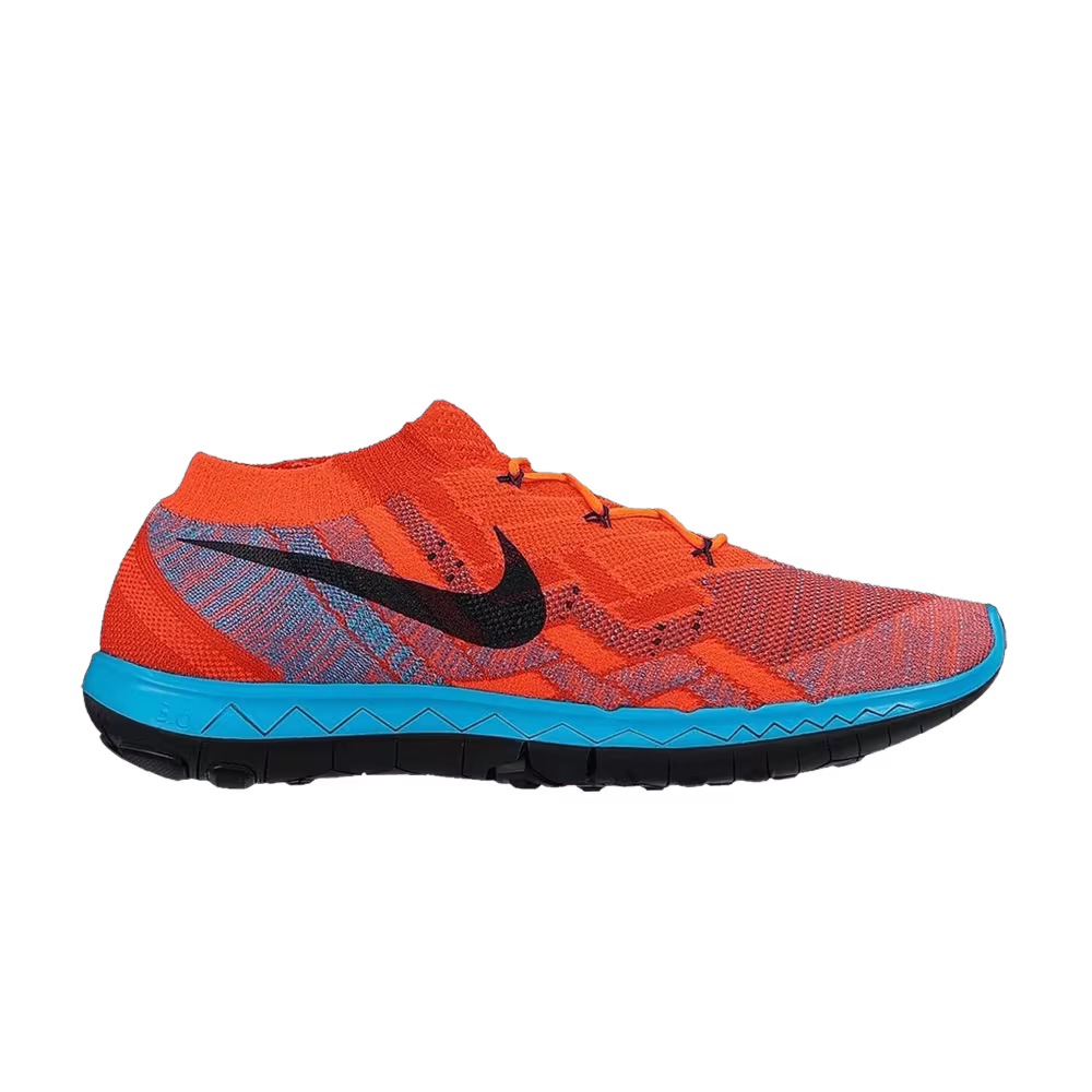 Nike Free 3.0 Flyknit Hyper Orange Blue Lagoon