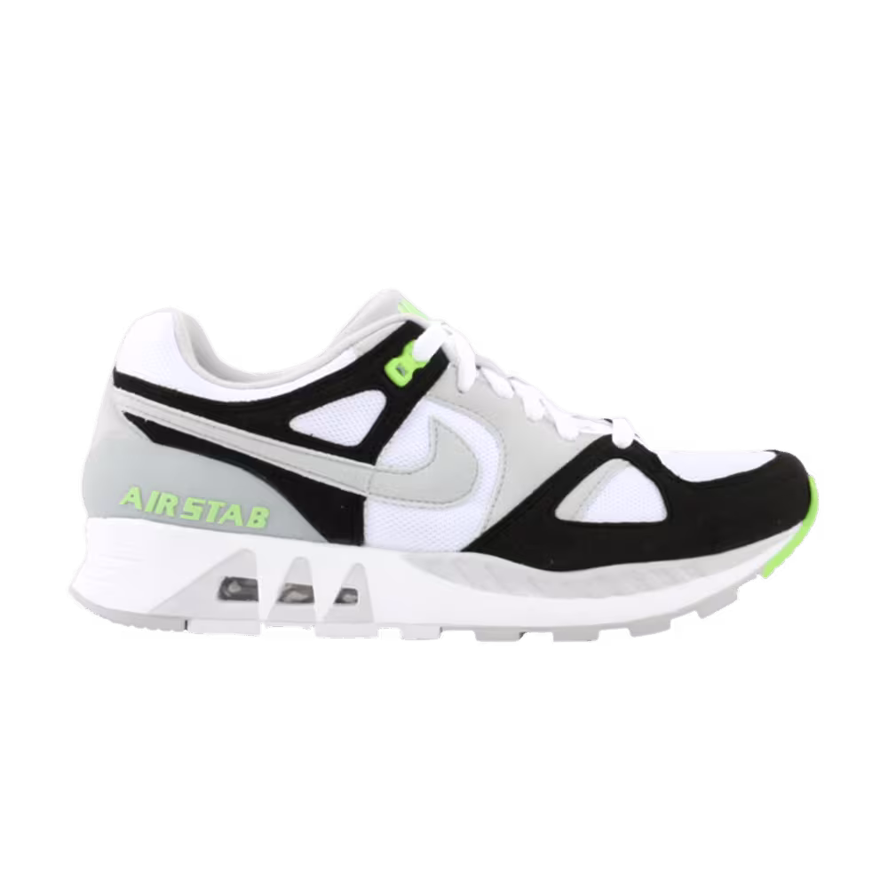 Nike Air Stab Neutral Grey Electric Green