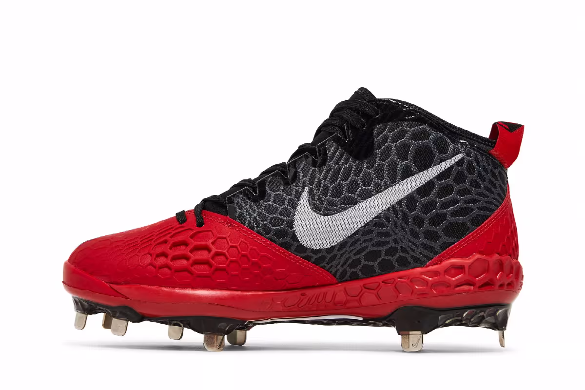 Nike Force Zoom Trout 5 University Red, view 4