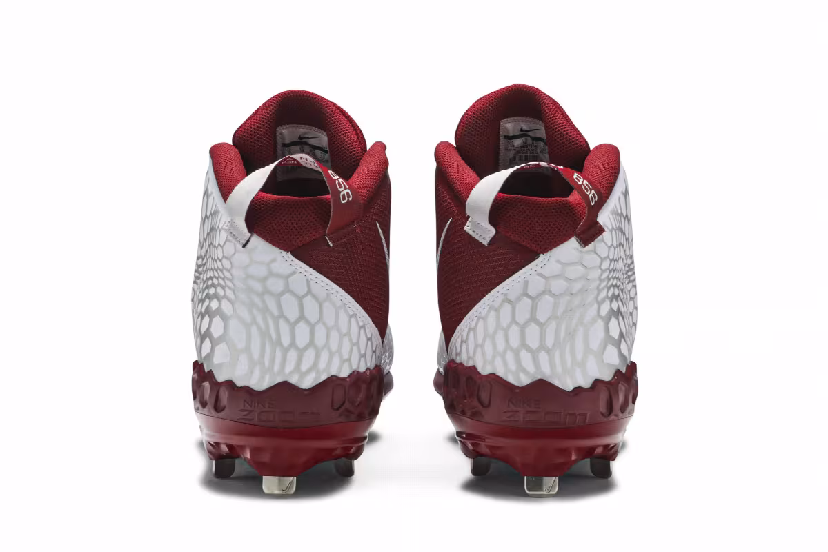 Nike Force Zoom Trout 5 Pro White University Red, view 7