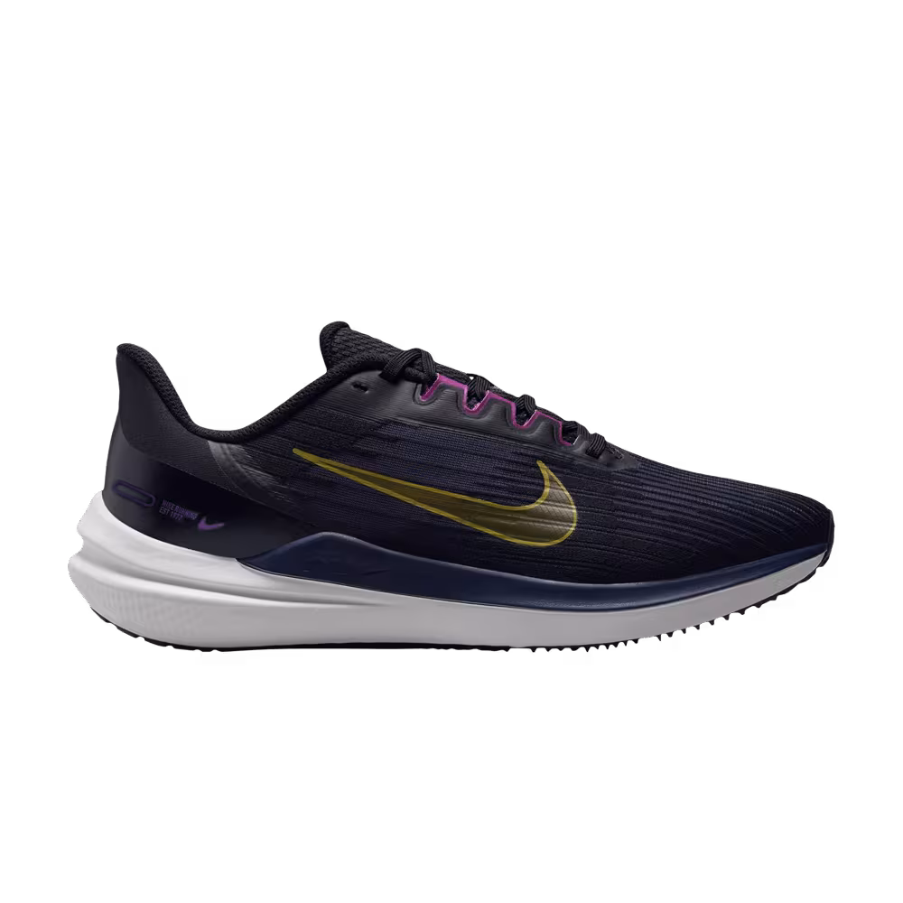 Nike Air Winflo 9 Black Gold Suede
