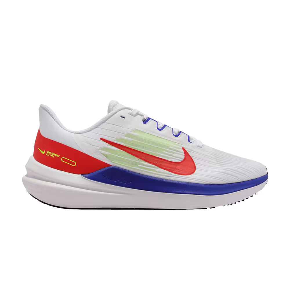 Nike Air Winflo 9 White Racer Blue Crimson