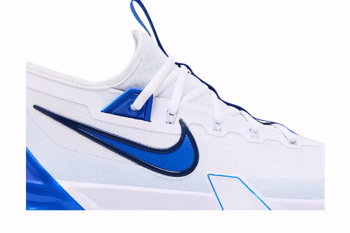 Nike Force Zoom Trout 9 Elite White Hyper Royal, view 3