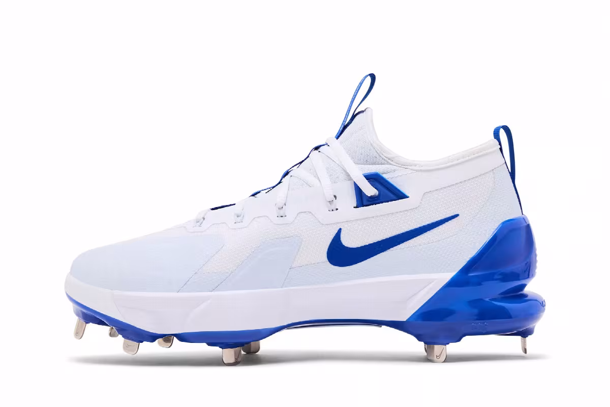 Nike Force Zoom Trout 9 Elite White Hyper Royal, view 4