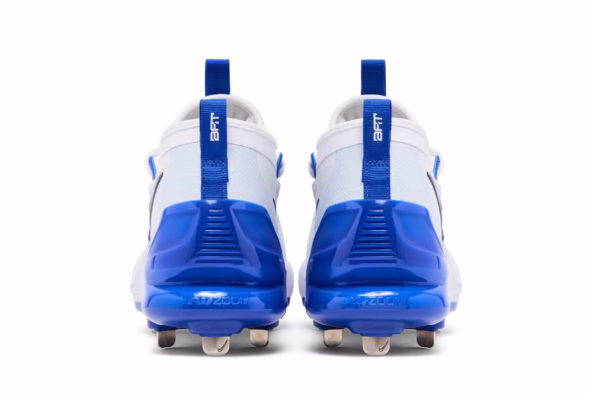Nike Force Zoom Trout 9 Elite White Hyper Royal, view 7