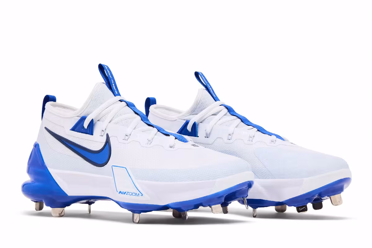 Nike Force Zoom Trout 9 Elite White Hyper Royal, view 9