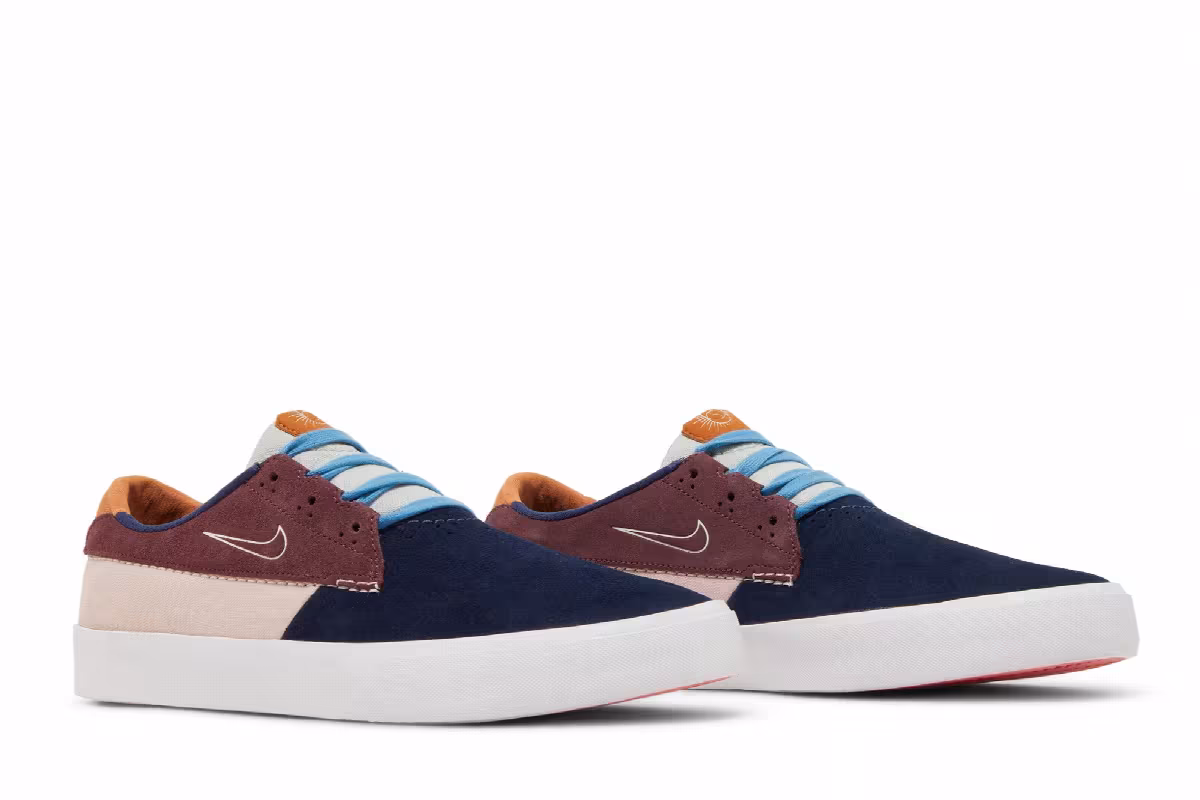 Nike Shane SB Midnight Navy Pink Oxford, view 9