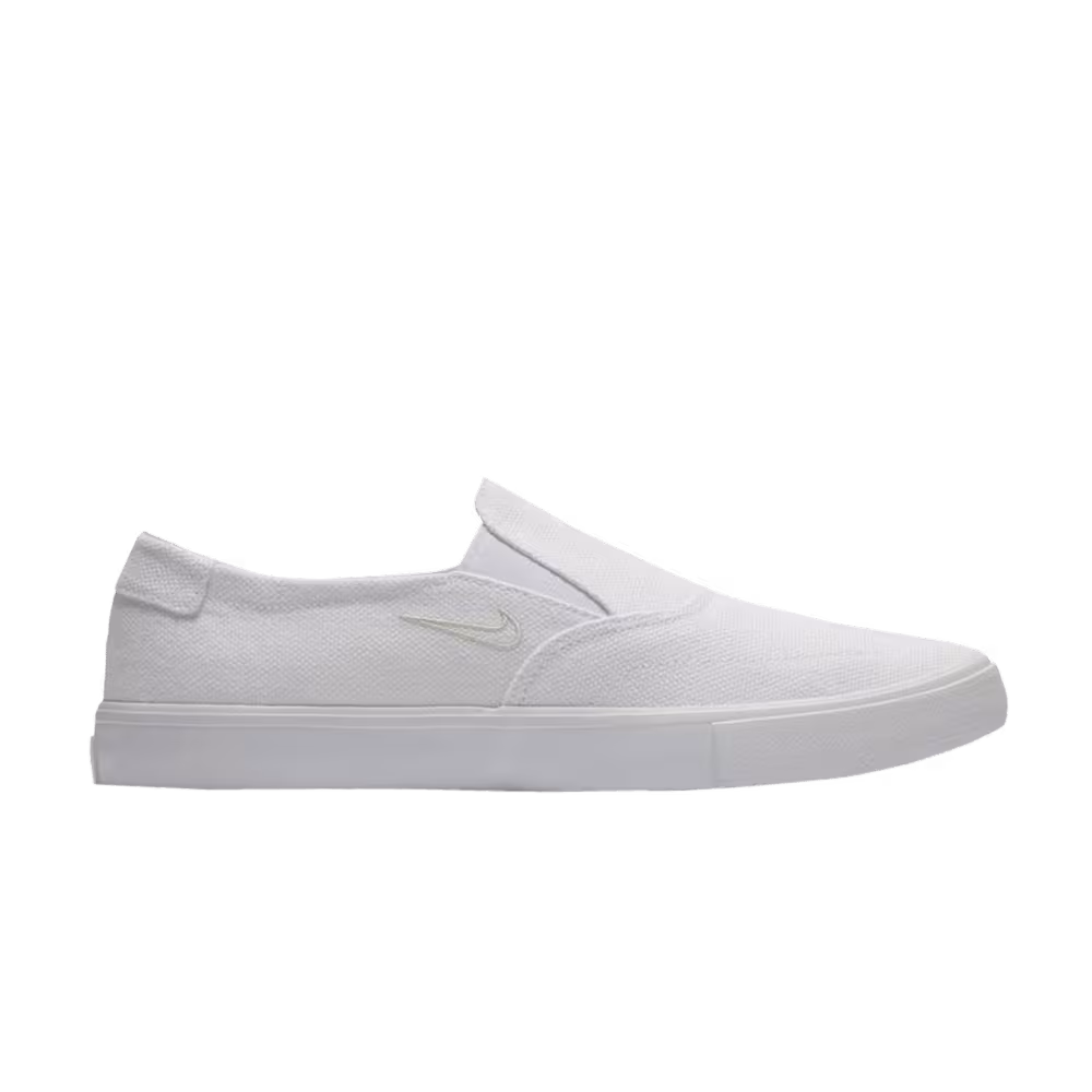 Nike Portmore 2 Solarsoft Slip On Canvas SB White