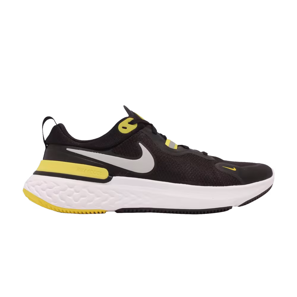 Nike React Miler Black Opti Yellow