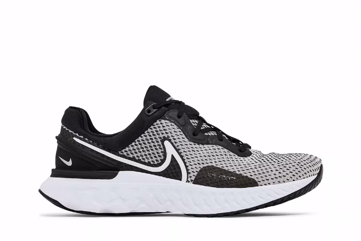 Nike React Miler 3 White Black, view 2