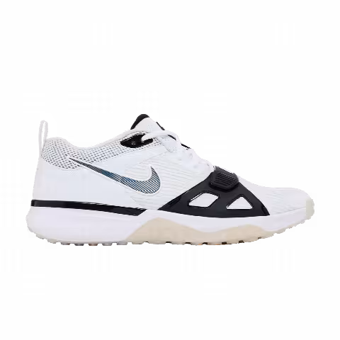 Nike Air Zoom Diamond Elite Turf 'White Iridescent - Black Outlined Swoosh'