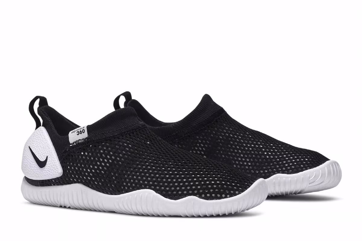 Nike Aqua Sock 360 GS Black White, view 9