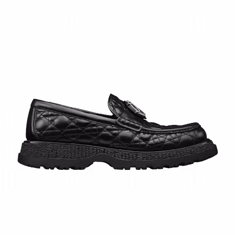 Dior Buffalo Loafer 'Cannage Leather - Black'