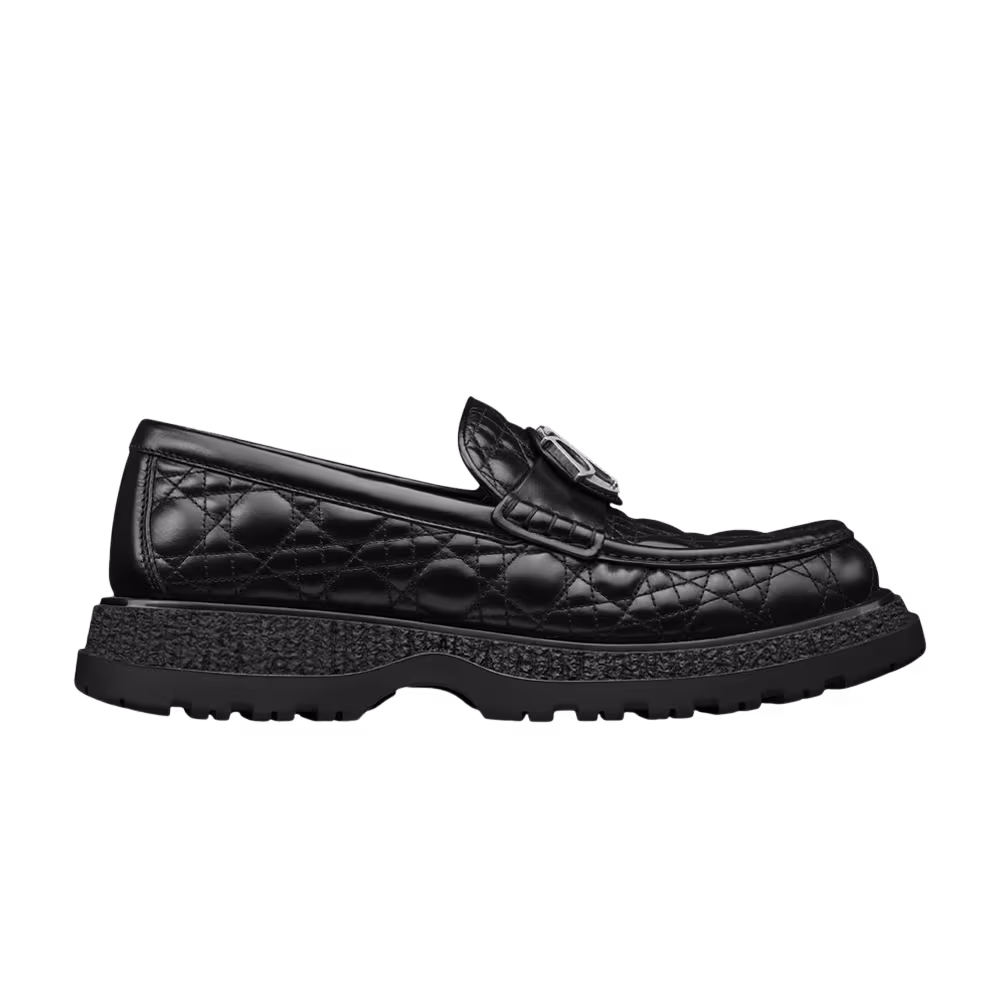 Dior Buffalo Loafer Cannage Leather - Black