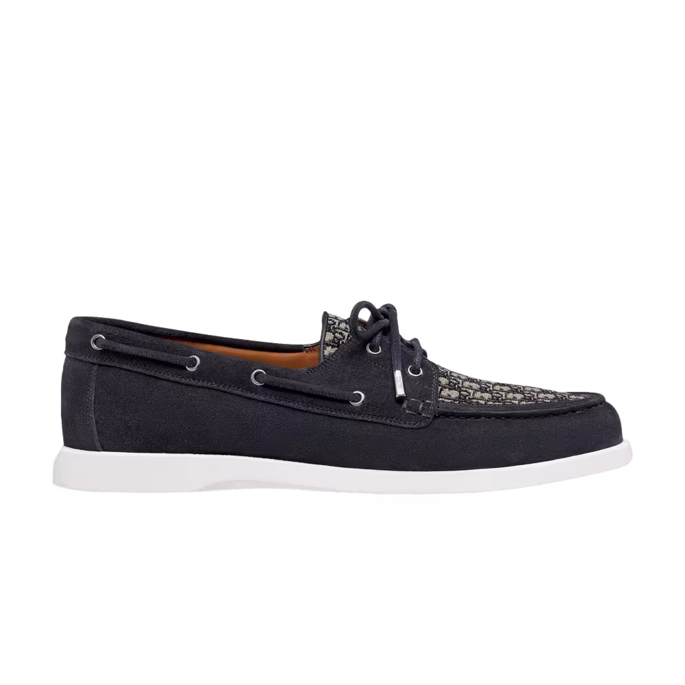 Dior Granville Boat Dior Oblique - Navy Blue