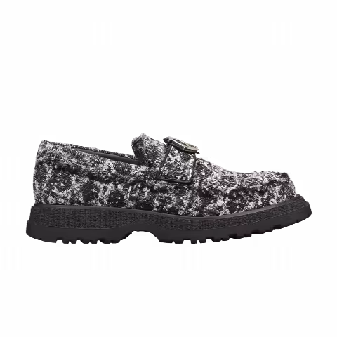 Dior Buffalo Loafer 'Cannage Tweed - Navy Blue'