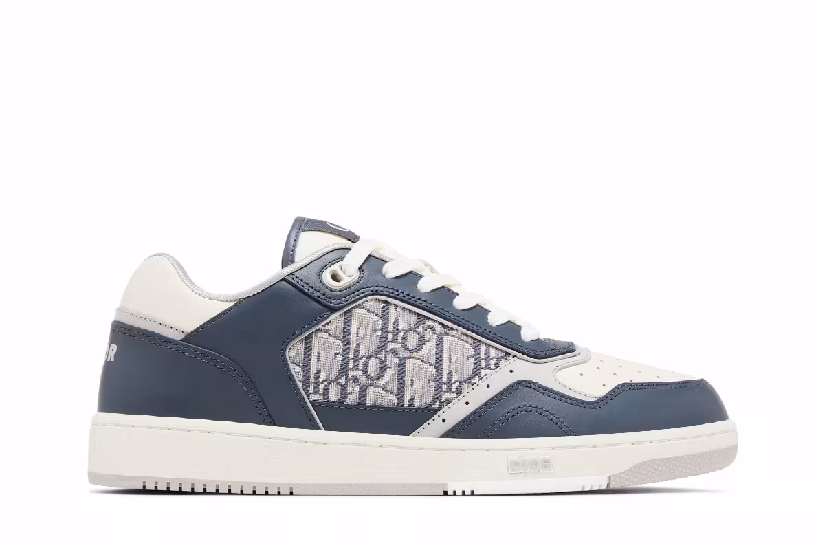 Dior B27 Low Dior Oblique - Deep Grey Cream, view 2