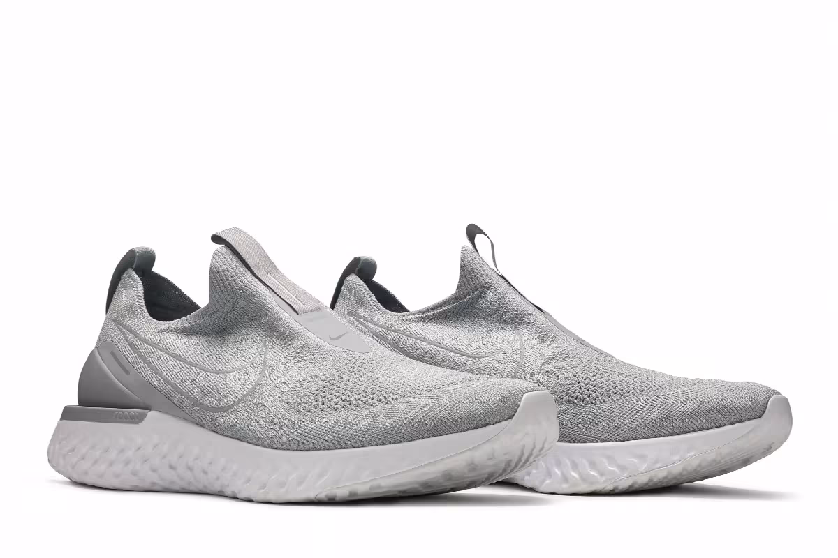 Nike Epic Phantom React Flyknit Wolf Grey, view 9