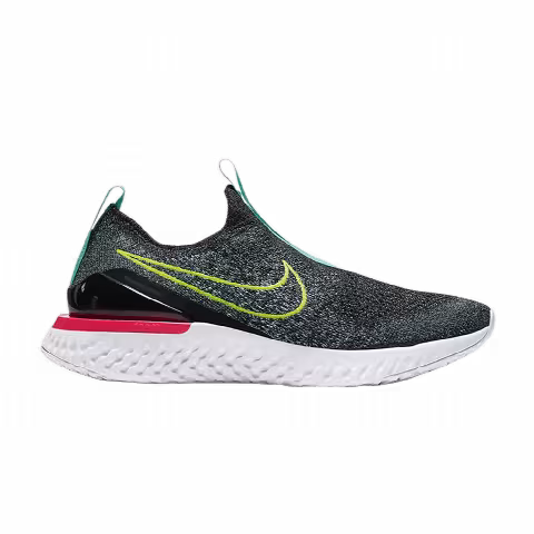Nike Epic Phantom React Flyknit GS 'Black Hyper Jade'