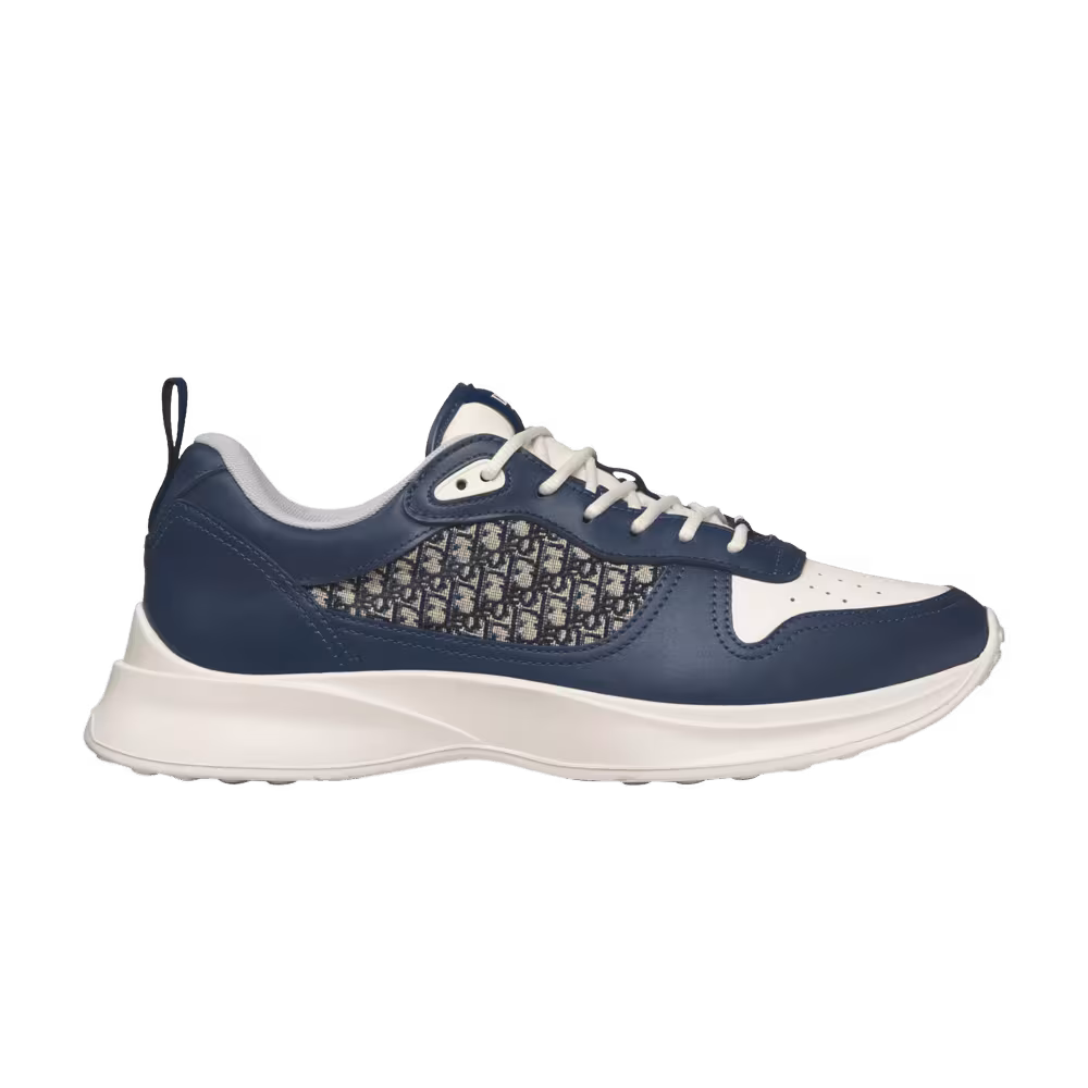 Dior B25 Runner Dior Oblique - Navy Blue Cream