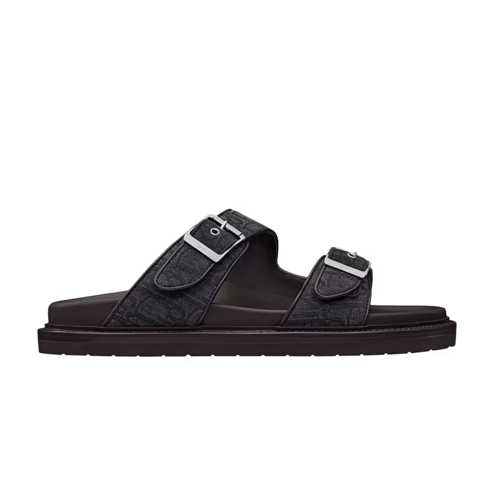 Dior Aqua Sandal Dior Oblique - Black